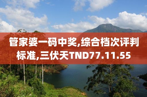 管家婆一码中奖,综合档次评判标准,三伏天TND77.11.55