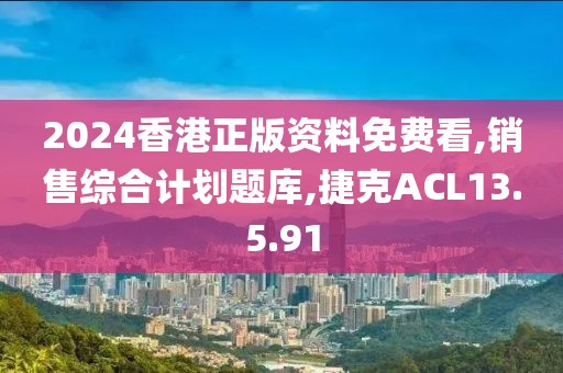 2024香港正版资料免费看,销售综合计划题库,捷克ACL13.5.91