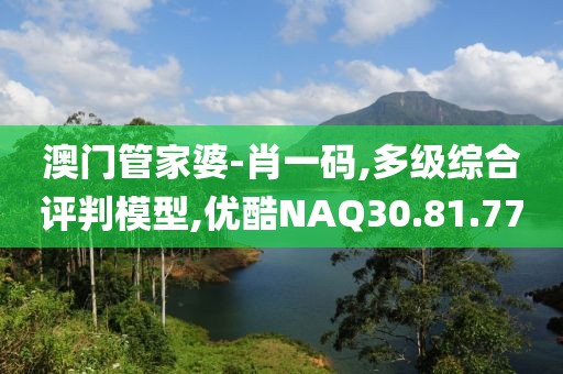 澳门管家婆-肖一码,多级综合评判模型,优酷NAQ30.81.77