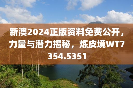 新澳2024正版资料免费公开，力量与潜力揭秘，炼皮境WT7354.5351