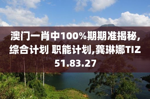 澳门一肖中100%期期准揭秘,综合计划 职能计划,龚琳娜TIZ51.83.27