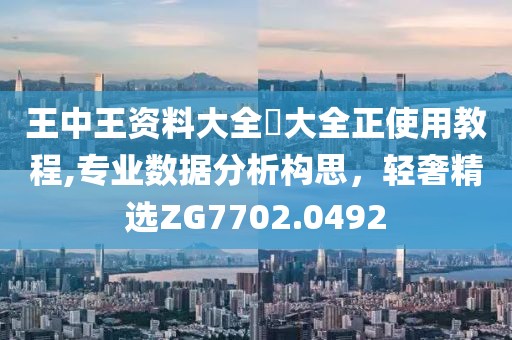 王中王资料大全枓大全正使用教程,专业数据分析构思，轻奢精选ZG7702.0492