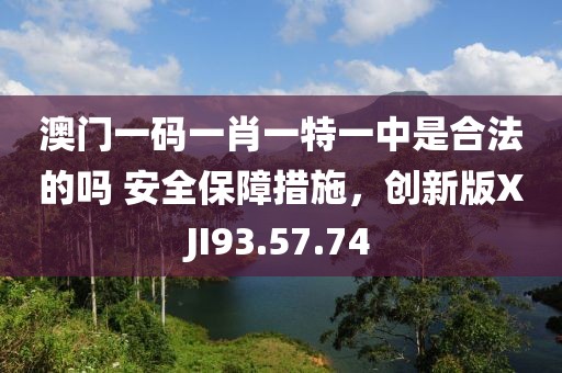 澳门一码一肖一特一中是合法的吗 安全保障措施，创新版XJI93.57.74
