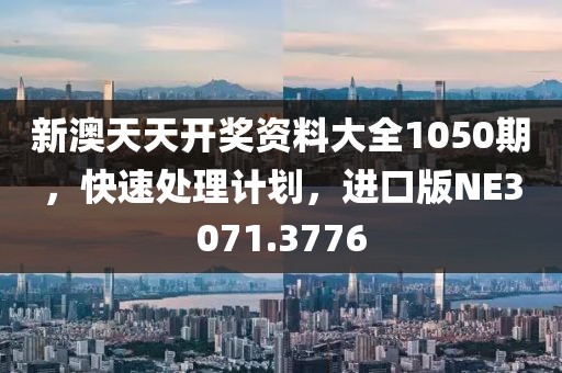 新澳天天开奖资料大全1050期，快速处理计划，进口版NE3071.3776
