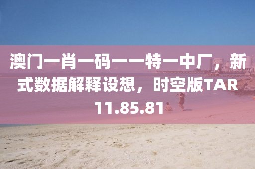 澳门一肖一码一一特一中厂，新式数据解释设想，时空版TAR11.85.81