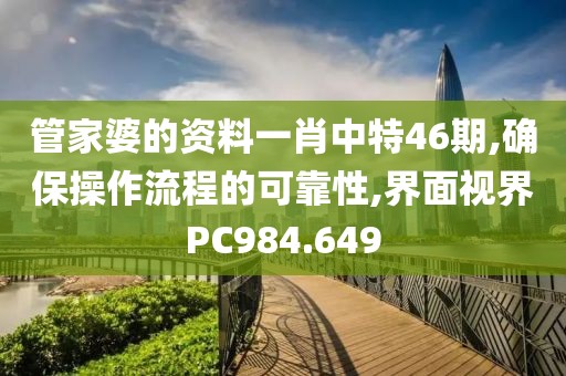 管家婆的资料一肖中特46期,确保操作流程的可靠性,界面视界PC984.649