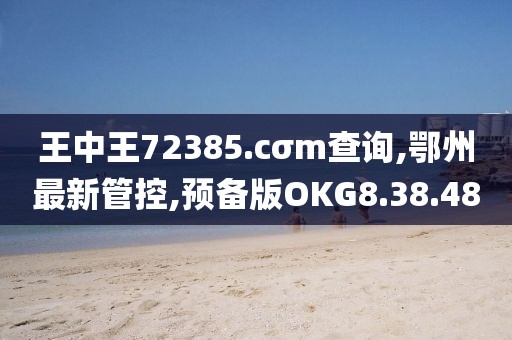王中王72385.cσm查询,鄂州最新管控,预备版OKG8.38.48