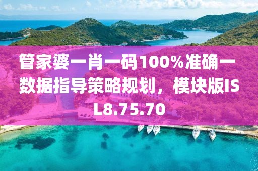 管家婆一肖一码100%准确一 数据指导策略规划，模块版ISL8.75.70