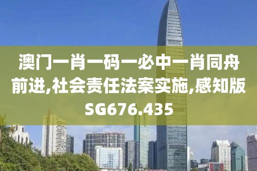 澳门一肖一码一必中一肖同舟前进,社会责任法案实施,感知版SG676.435