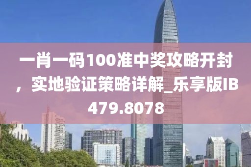 一肖一码100准中奖攻略开封，实地验证策略详解_乐享版IB479.8078