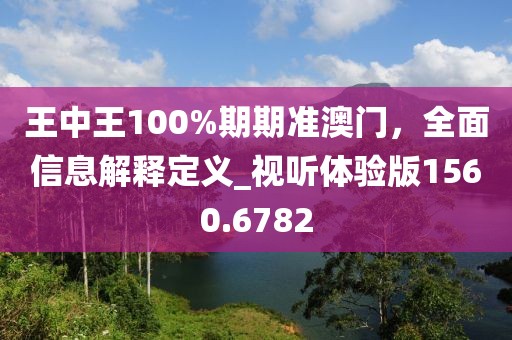 王中王100%期期准澳门，全面信息解释定义_视听体验版1560.6782