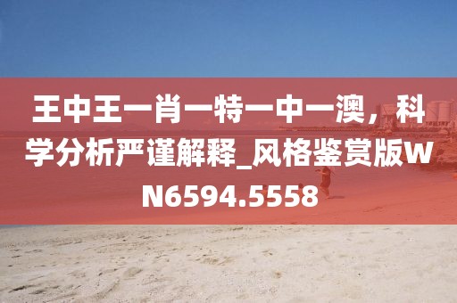 王中王一肖一特一中一澳，科学分析严谨解释_风格鉴赏版WN6594.5558