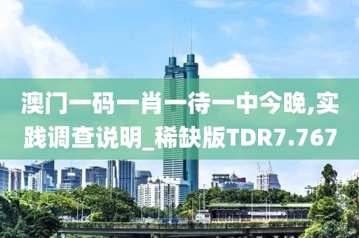 澳门一码一肖一待一中今晚,实践调查说明_稀缺版TDR7.767