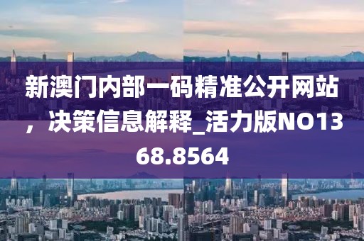 新澳门内部一码精准公开网站，决策信息解释_活力版NO1368.8564