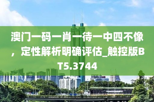 澳门一码一肖一待一中四不像，定性解析明确评估_触控版BT5.3744
