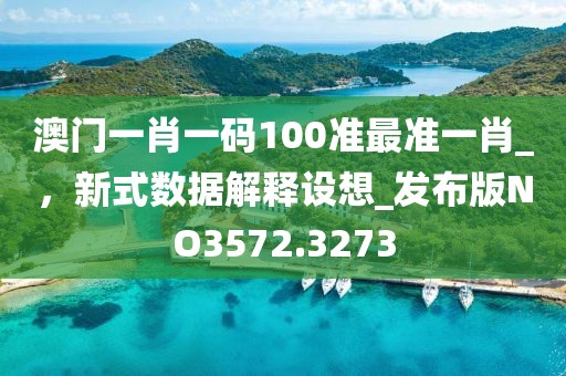 澳门一肖一码100准最准一肖_，新式数据解释设想_发布版NO3572.3273