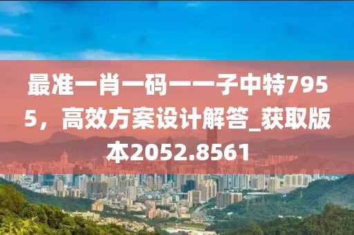 最准一肖一码一一子中特7955，高效方案设计解答_获取版本2052.8561