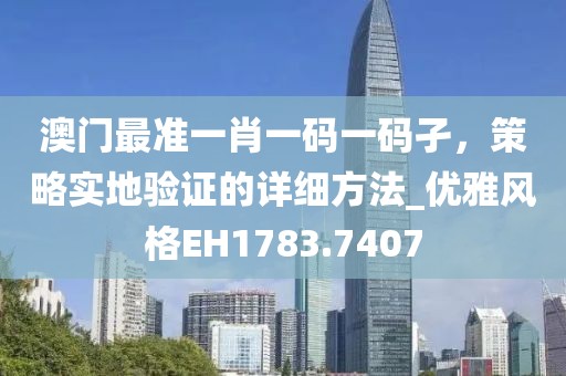 澳门最准一肖一码一码孑，策略实地验证的详细方法_优雅风格EH1783.7407
