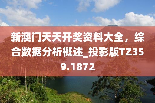 新澳门天天开奖资料大全，综合数据分析概述_投影版TZ359.1872