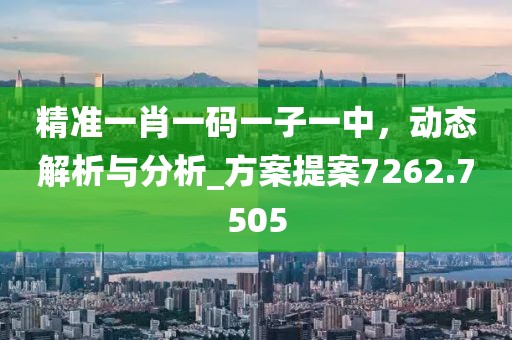 精准一肖一码一子一中，动态解析与分析_方案提案7262.7505