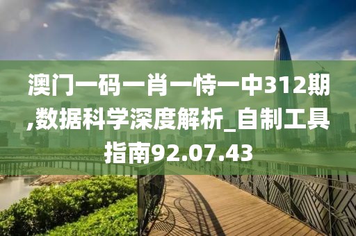 澳门一码一肖一恃一中312期,数据科学深度解析_自制工具指南92.07.43