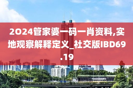 2O24管家婆一码一肖资料,实地观察解释定义_社交版IBD69.19