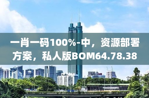 一肖一码100%-中，资源部署方案，私人版BOM64.78.38