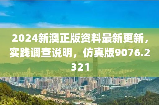2024新澳正版资料最新更新，实践调查说明，仿真版9076.2321